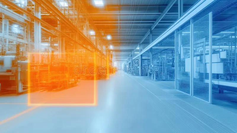 Industrial facility with digital twin visualization for 4D Workflow Rewind