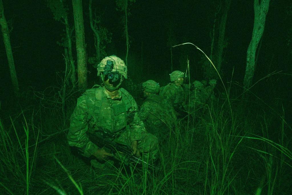 Night vision tactical patrol for SIGINT Pattern of Life