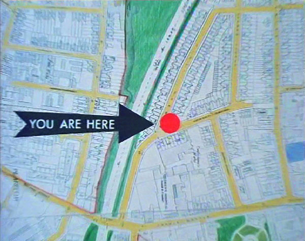 City map with precise location marker for Digital Dragnet